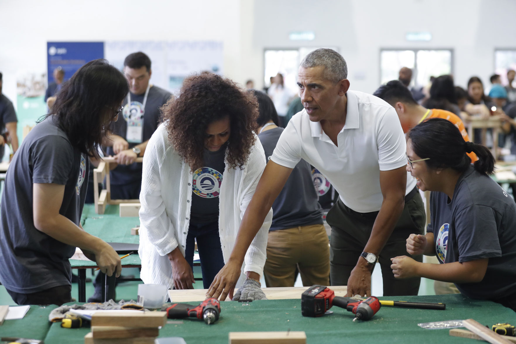 Michelle and Barack Obama in Malaysia